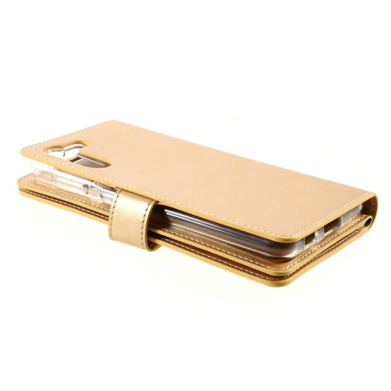 Samsung Galaxy S21+ (Plus) MERCURY GOOSPERY Mansoor Wallet Case - Gold