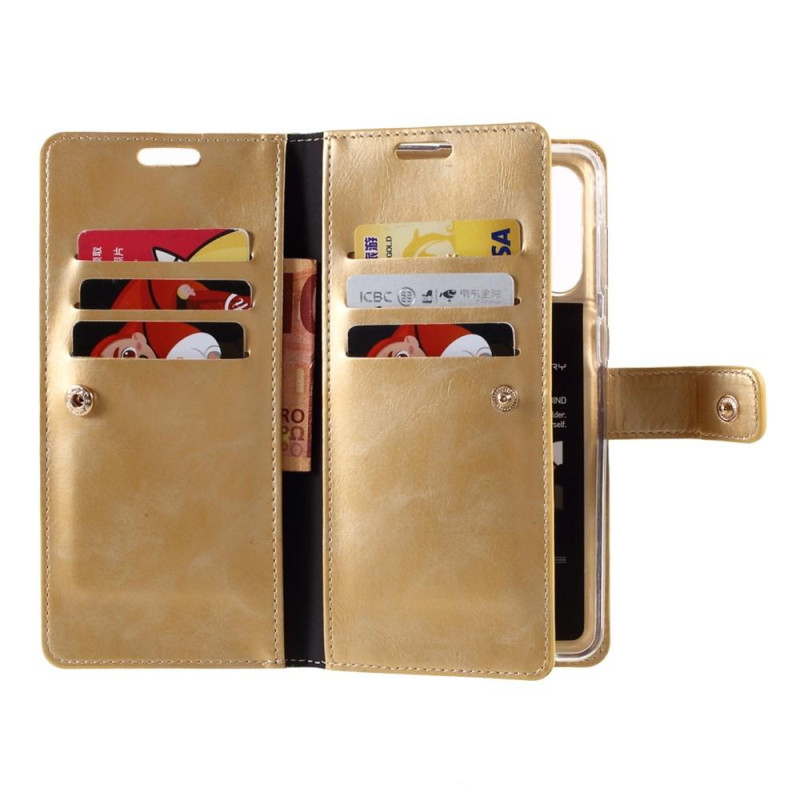 Samsung Galaxy S21+ (Plus) MERCURY GOOSPERY Mansoor Wallet Case - Gold