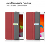 Apple iPad 10.2 2021/2020/2019 Slim fit tri-fold fodral - VinRöd