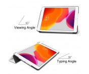 Apple iPad 10.2 2021/2020/2019 Slim fit tri-fold fodral - Vit