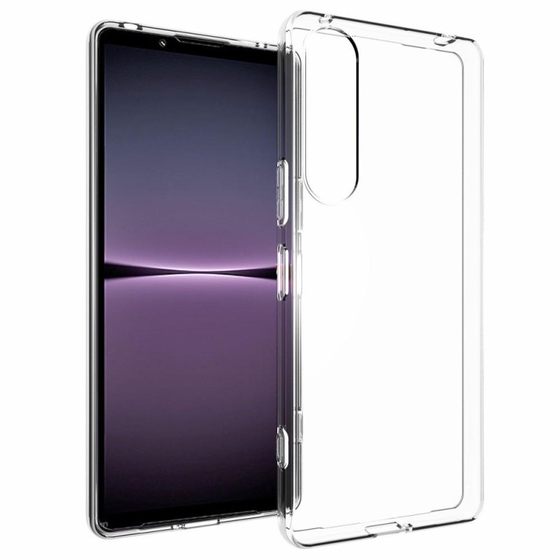 Sony Xperia 1 V Clear Soft TPU Case with Non - slip Inner - Transparent