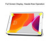 Apple iPad 10.2 2021/2020/2019 Slim fit tri-fold fodral - Vit