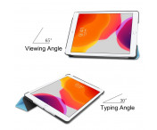 Apple iPad 10.2 2021/2020/2019 Slim fit tri-fold fodral - LjusBlå