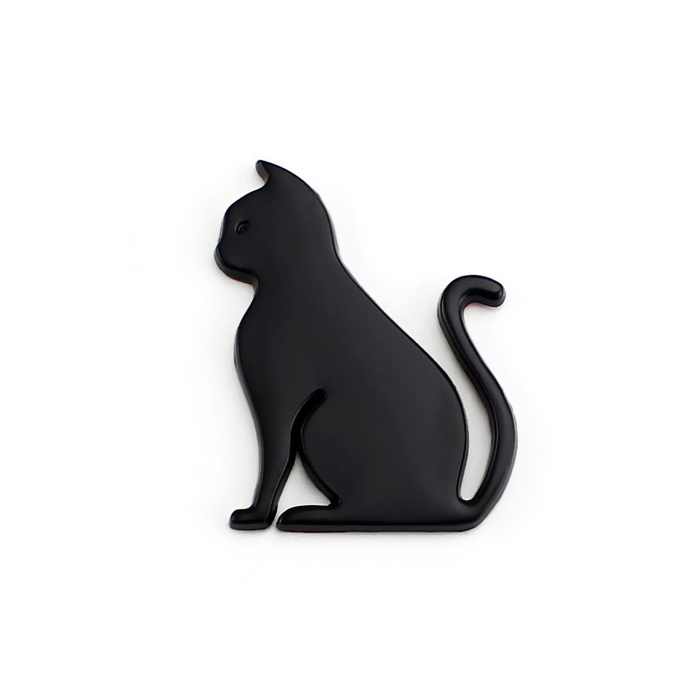 Cat Sticker Car Decal Adhesive Decoration Bumper Decor - Black