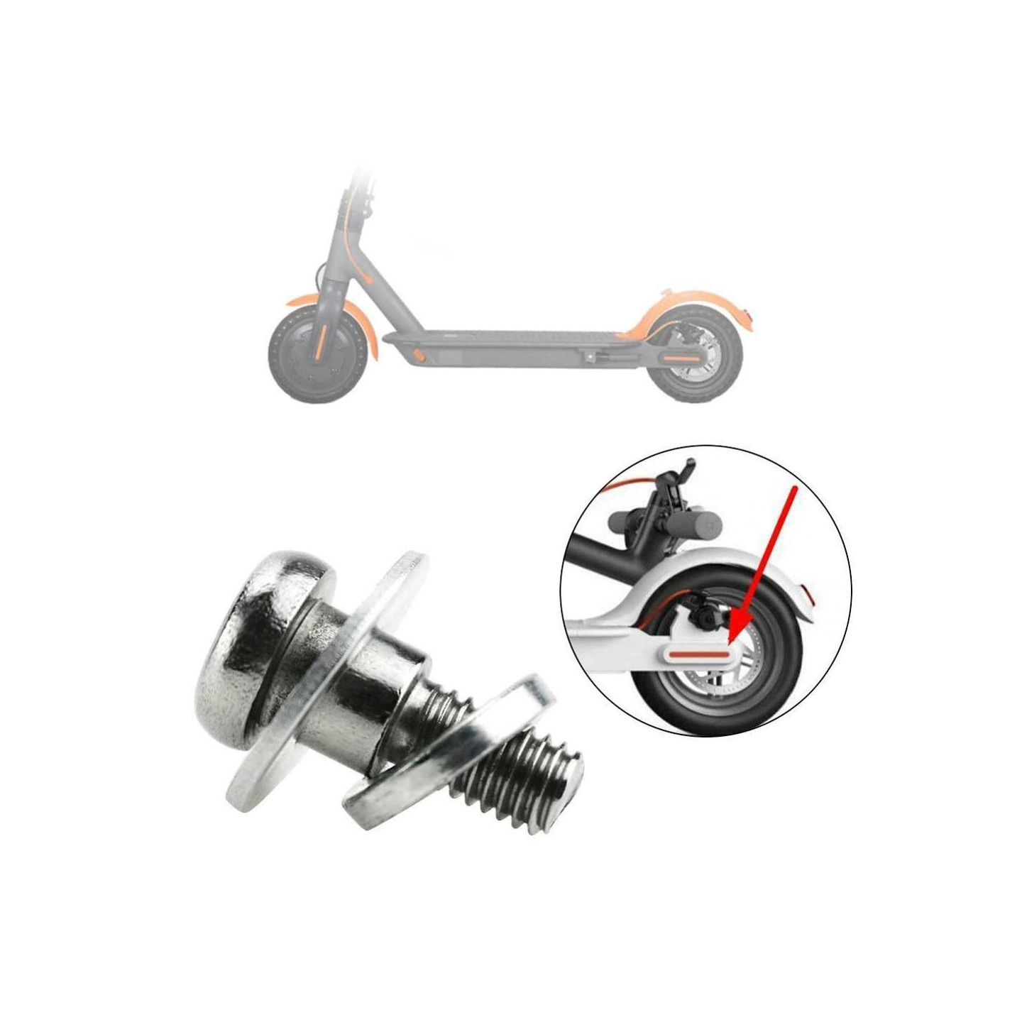 Rear Wheel Retaining Screw For Xiaomi Mijia M365