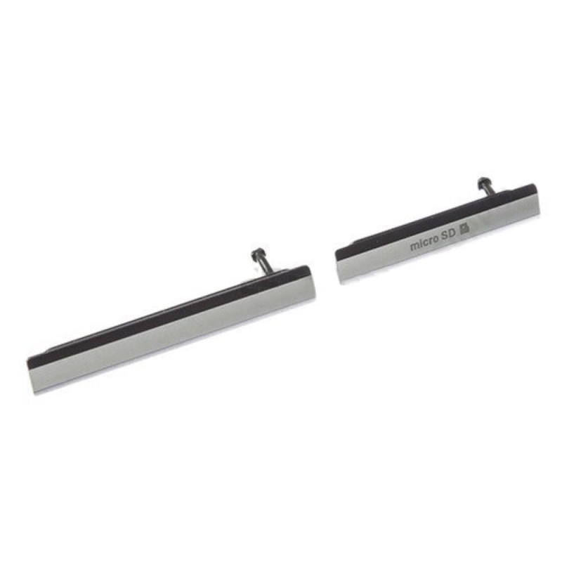 2 PCS/Set OEM Card Cap Set - Sony Xperia Z2 D6503 - Musta