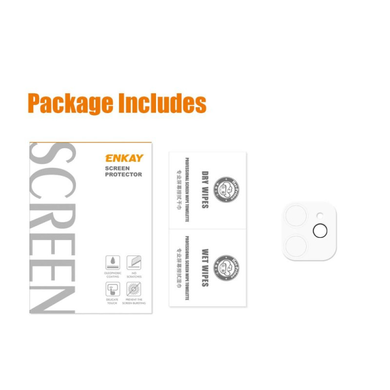 HAT PRINCE ENKAY for iPhone 12 mini Tempered Glass Camera Lens Protector