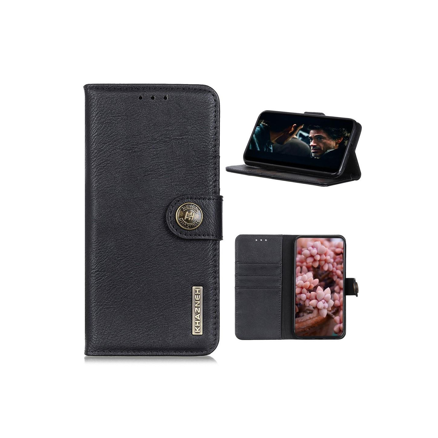 KHAZNEH Alcatel 3X (2020) Lommebok - cover - Sort