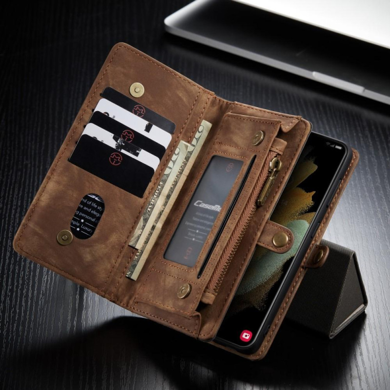 Samsung Galaxy S21 CASEME 2 - i - 1 Aftagelig - Brun