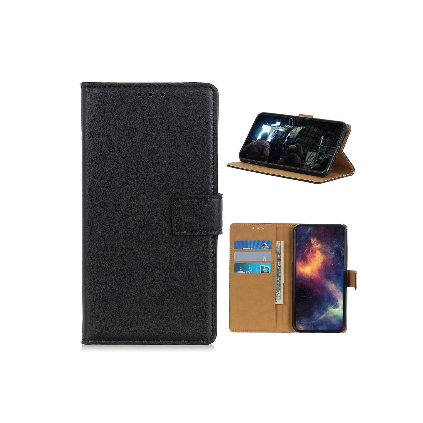 Alcatel 3X (2020) Lommebok - deksel - Svart