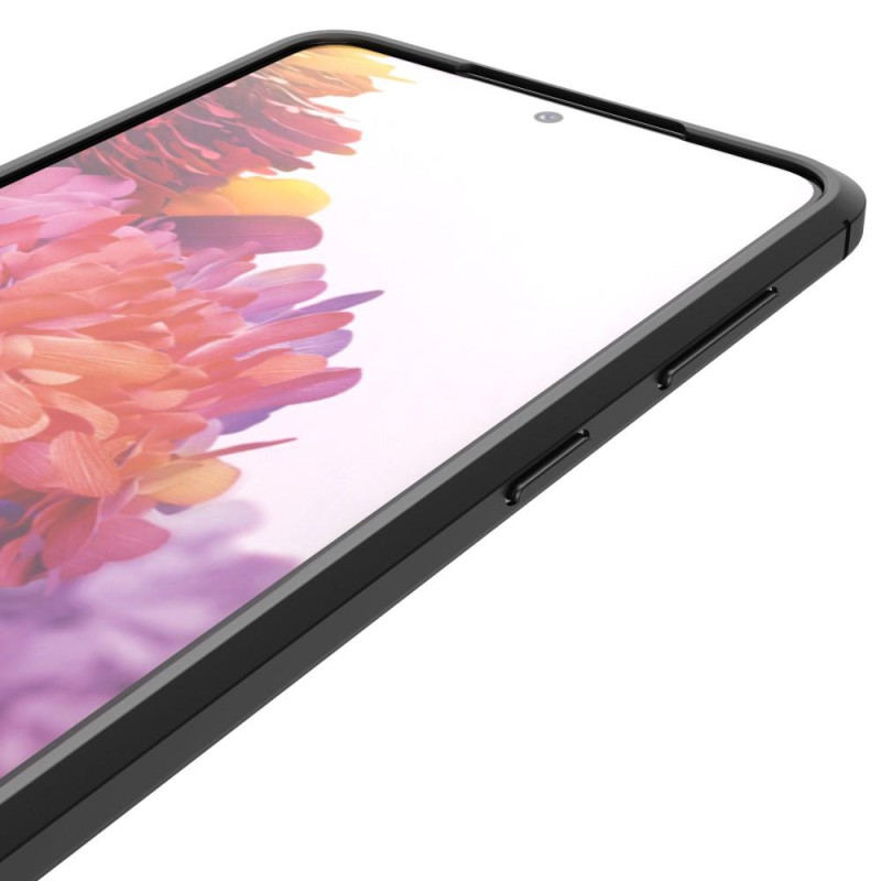 Litchi Coated Casing Samsung Galaxy S21+ (Plus) - Musta