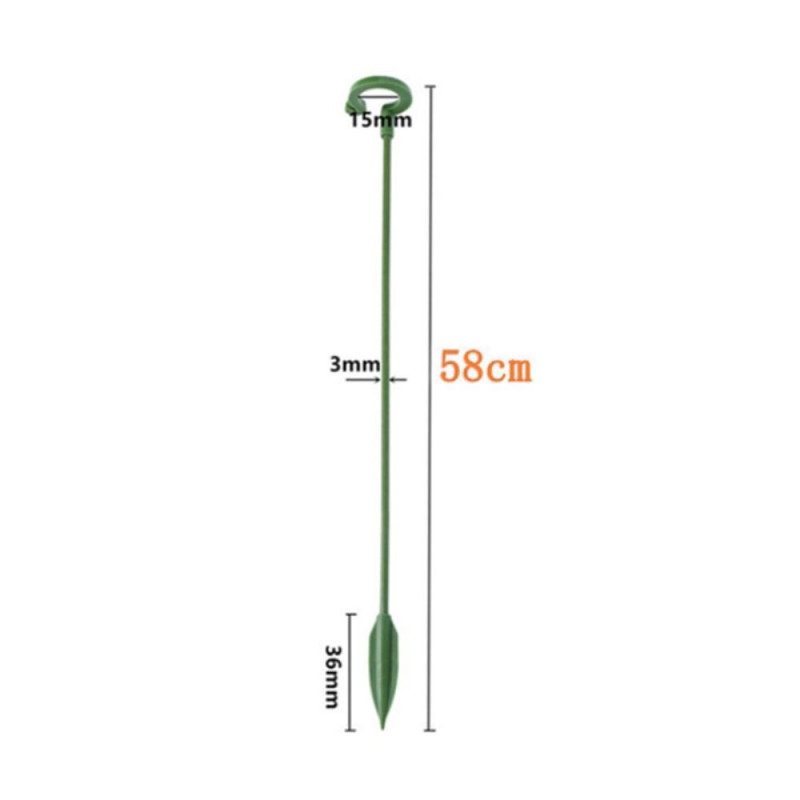 3PCS 58CM Plant Support Stake Flower Stem Support Stick