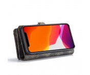 CASEME iPhone 11 Pro Retro Split läder plånboksfodral - Grå