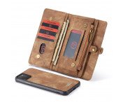 CASEME iPhone 11 Pro Max Retro Split läder plånboksfodral - Brun