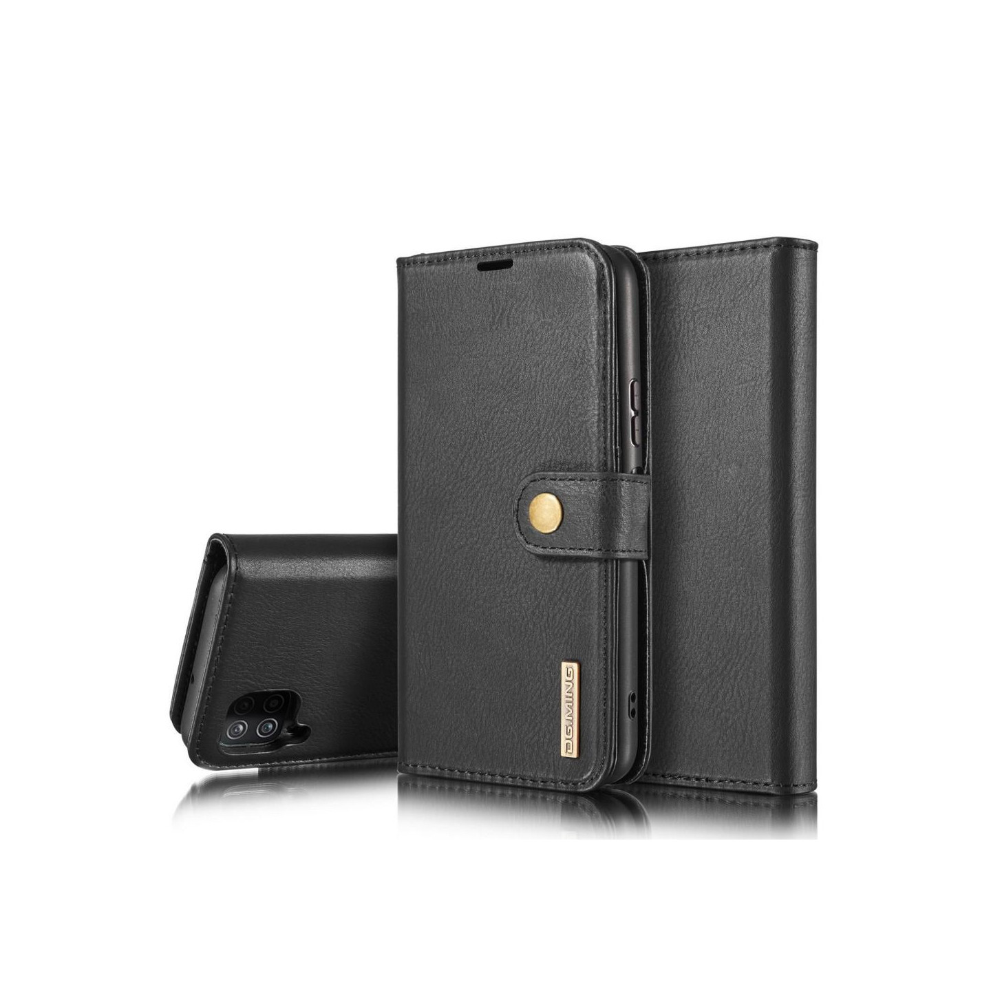 DG.MING Samsung Galaxy A12 Split Lommebok - cover I Lær