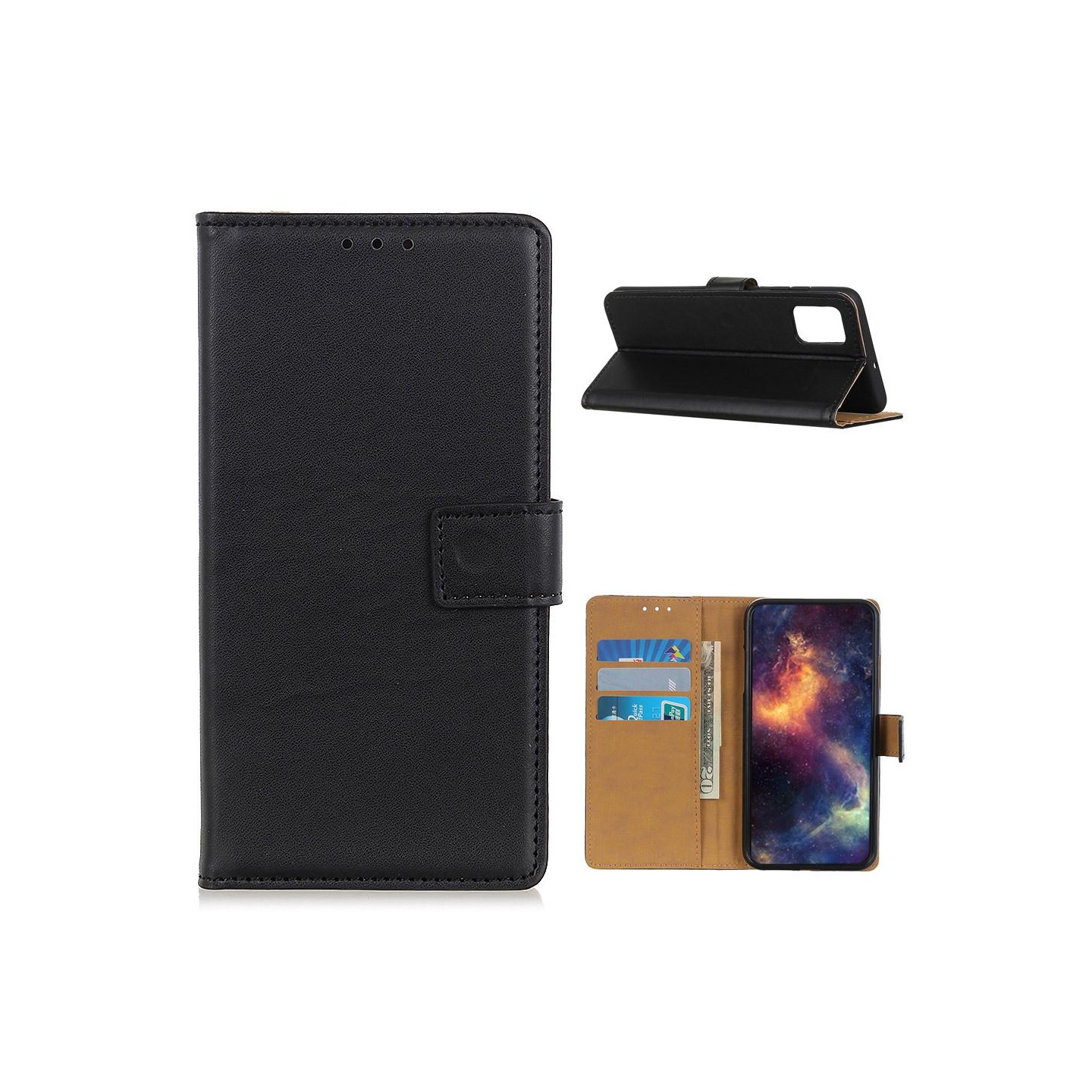 Samsung Galaxy A72 5G Lommebok - deksel - Svart