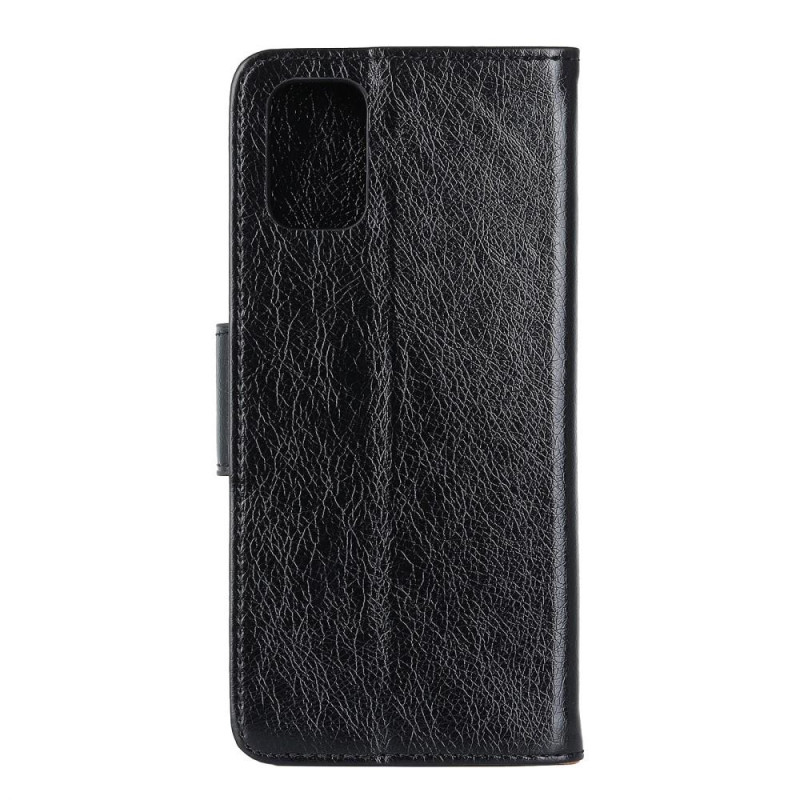 Textured Split Leather Lompakkokotelo Samsung Galaxy A72 5G