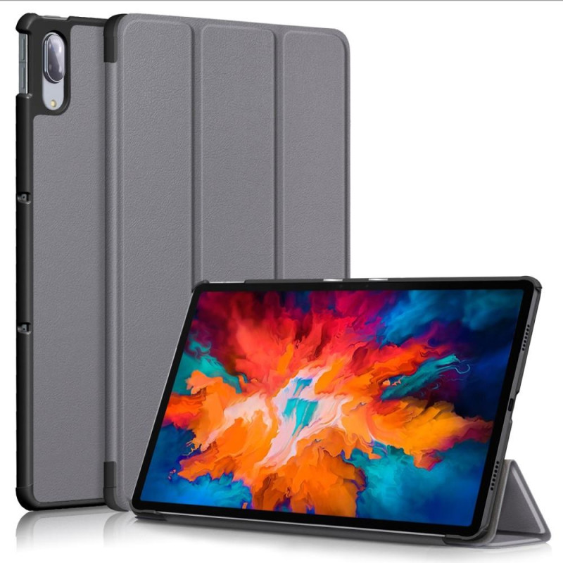 Tri - fold Veske til Lenovo Tab P11 Pro TB - J706F - Grå