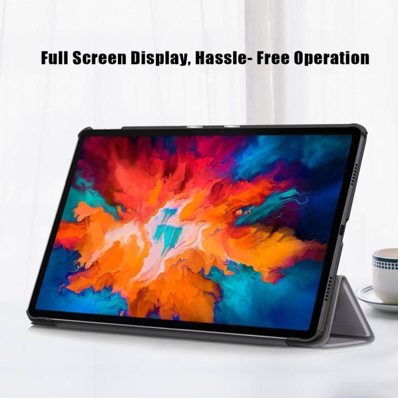 Tri - fold Stand Cover for Lenovo Tab P11 Pro TB - J706F - Grey