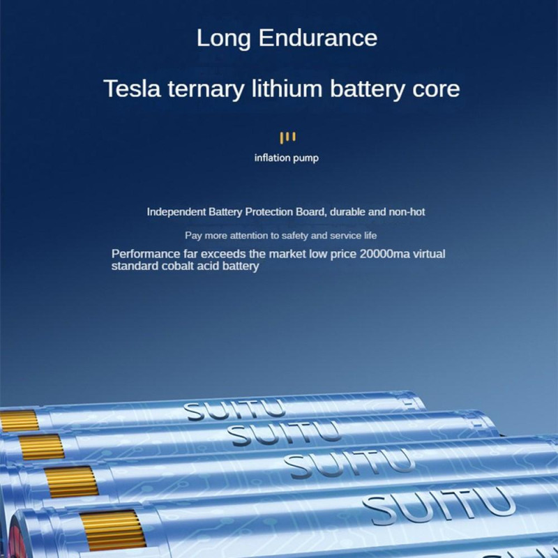 Bil trådløs oppustelig pumpe multifunktionel bærbar belysning