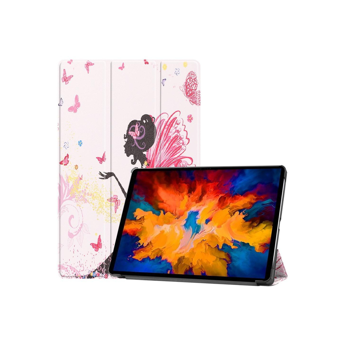 Tri - fold Stand Cover for Lenovo Tab P11 Pro TB - J706F - Beauty