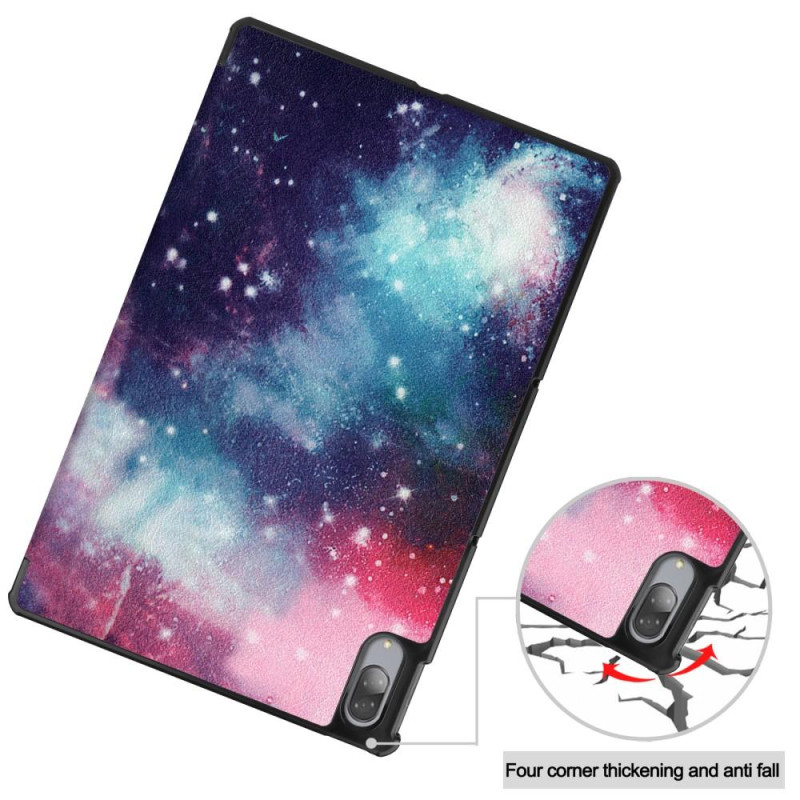 Tri - fold Stand Cover for Lenovo Tab P11 Pro TB - J706F - Starry Sky