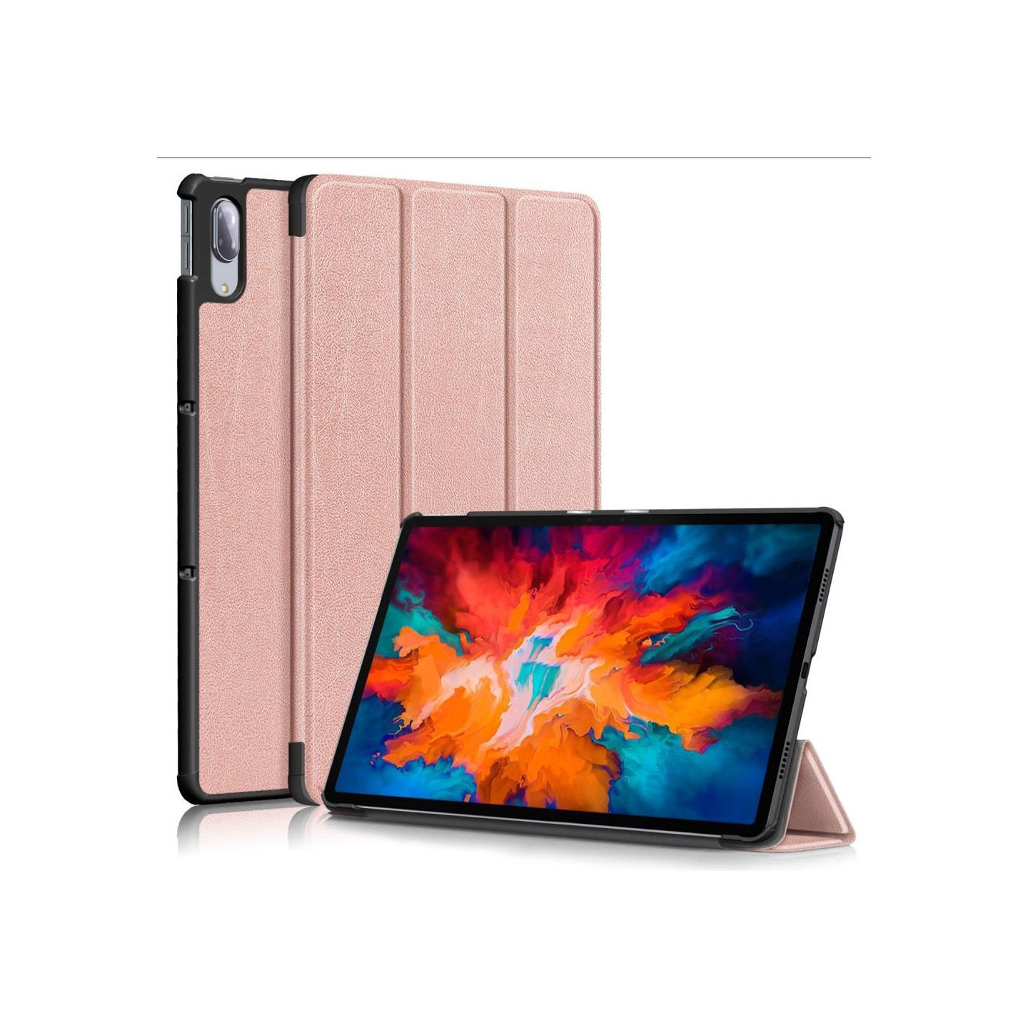 Trifoldbart deksel til Lenovo Tab P11 Pro TB - J706F - Rose Gull
