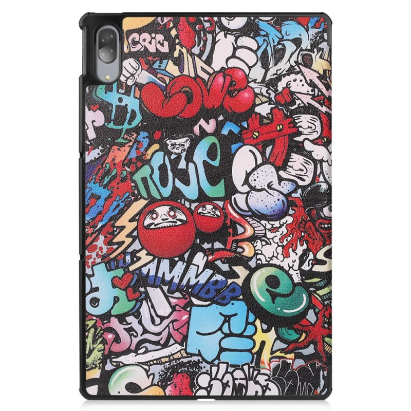 Trifoldbart deksel til Lenovo Tab P11 Pro TB - J706F - Graffiti