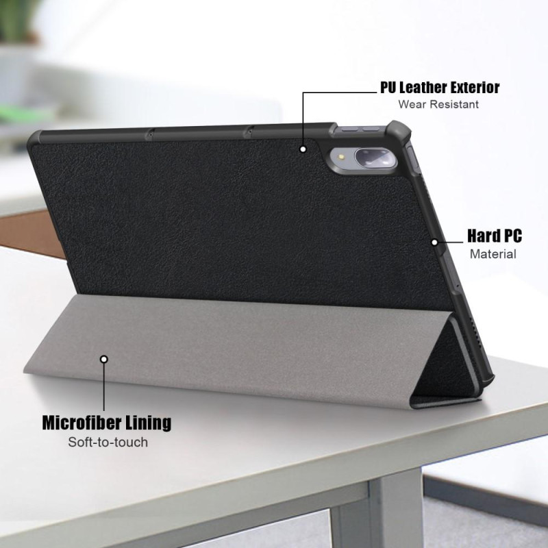 Tri - fold Stand Cover for Lenovo Tab P11 Pro TB - J706F - Black