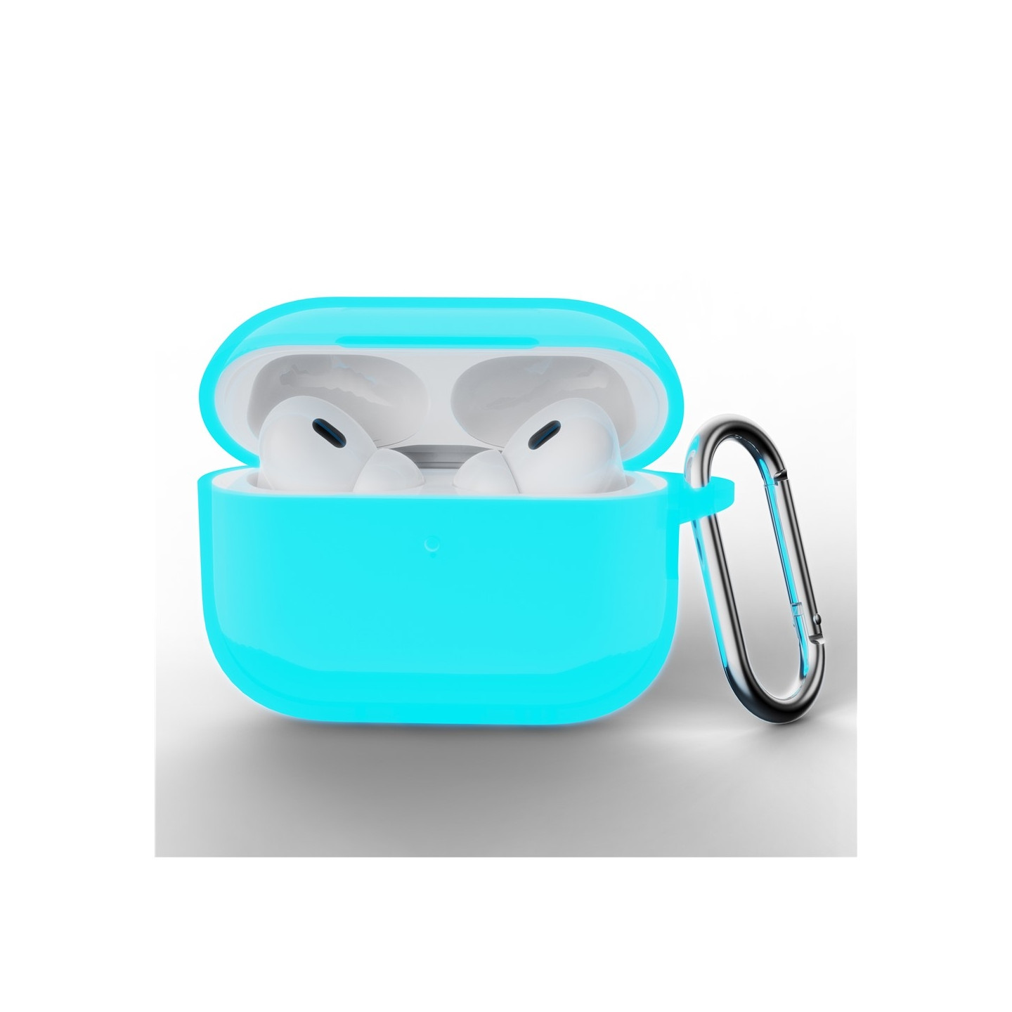 Til AirPods Pro 3 Silikone Etui Integreret Bluetooth Høretelefon Cover med Krog - Luminous