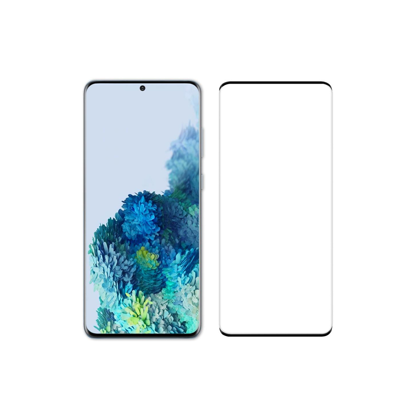 Samsung Galaxy S20 klart hærdet glas fuld telefonskærm