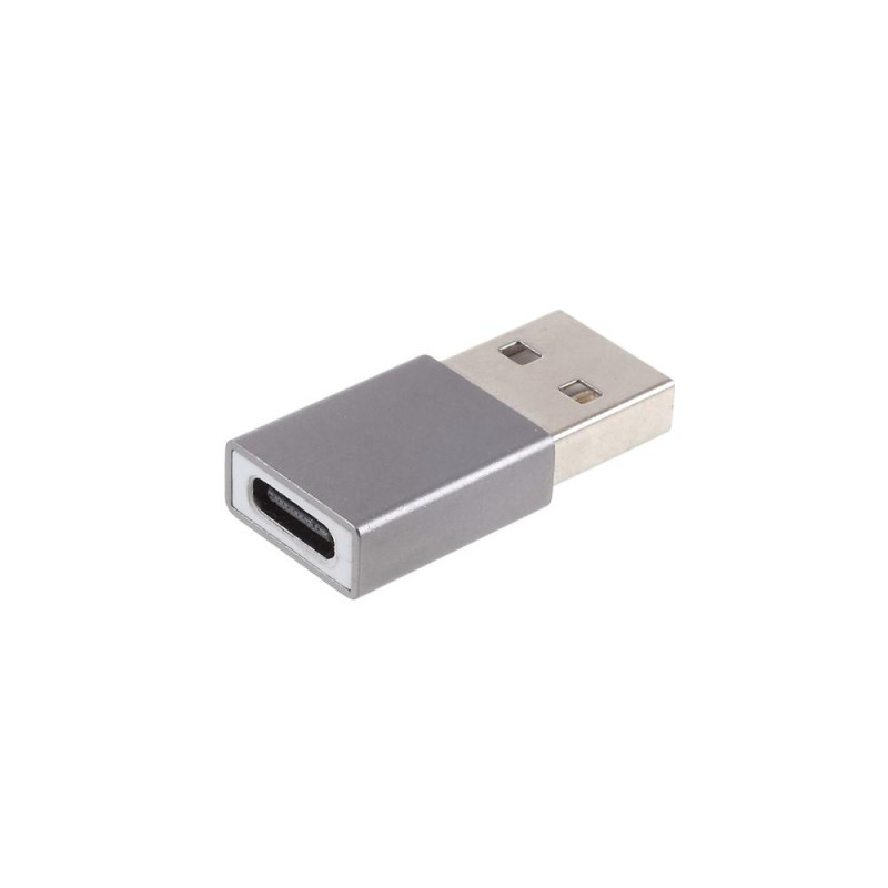 USB Han til Type - C Kvinde 2.4A Mini Adapter Converter - Sort