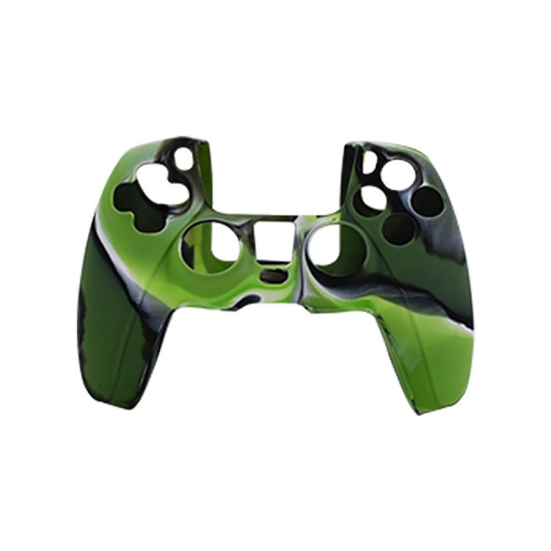 Silikone hudgreb til Playstation 5 PS5 Controller - Camouflage Gren/Sort