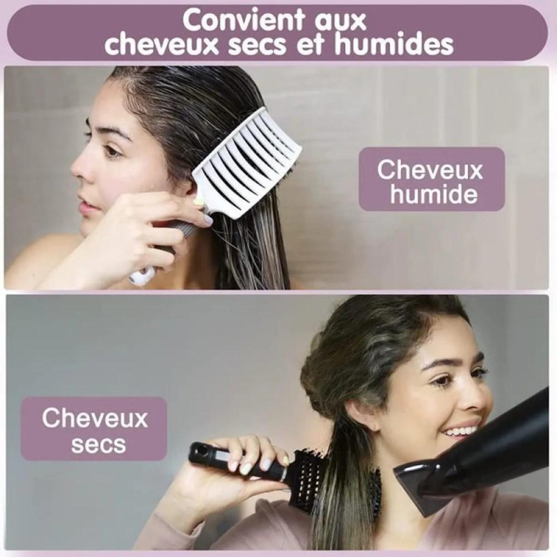Hair Brush Scalp Massage Combs Hair Styling Wet Dry Curly Hair