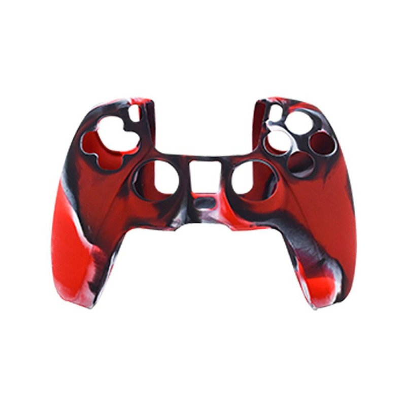 Silicone Skin Grip For Playstation 5 PS5 Controller - Camouflage Red/Black
