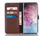 Samsung Galaxy Note 10 Retro Plånboksfodral - Coffee