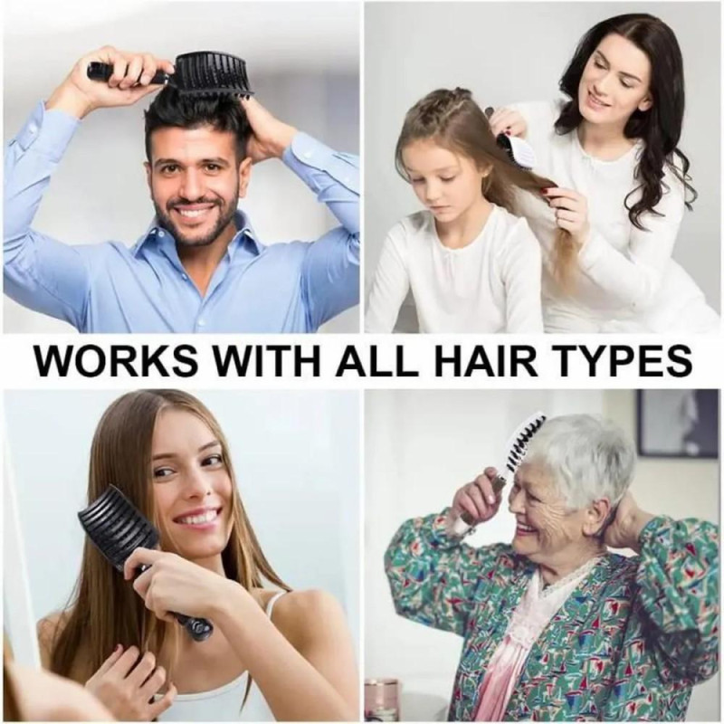 Hair Brush Scalp Massage Combs Hair Styling Wet Dry Curly Hair