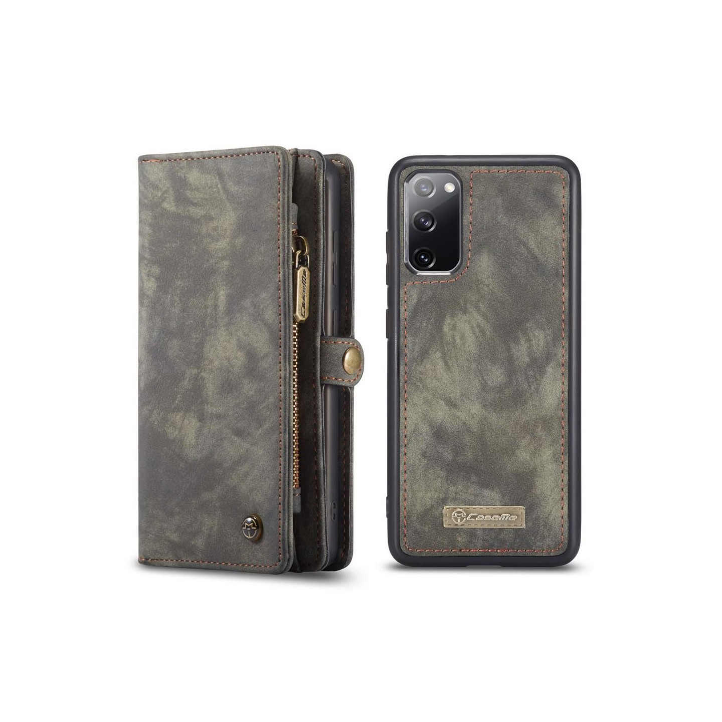 CASEME Samsung Galaxy S20 FE Retro Lær Lommebok - deksel