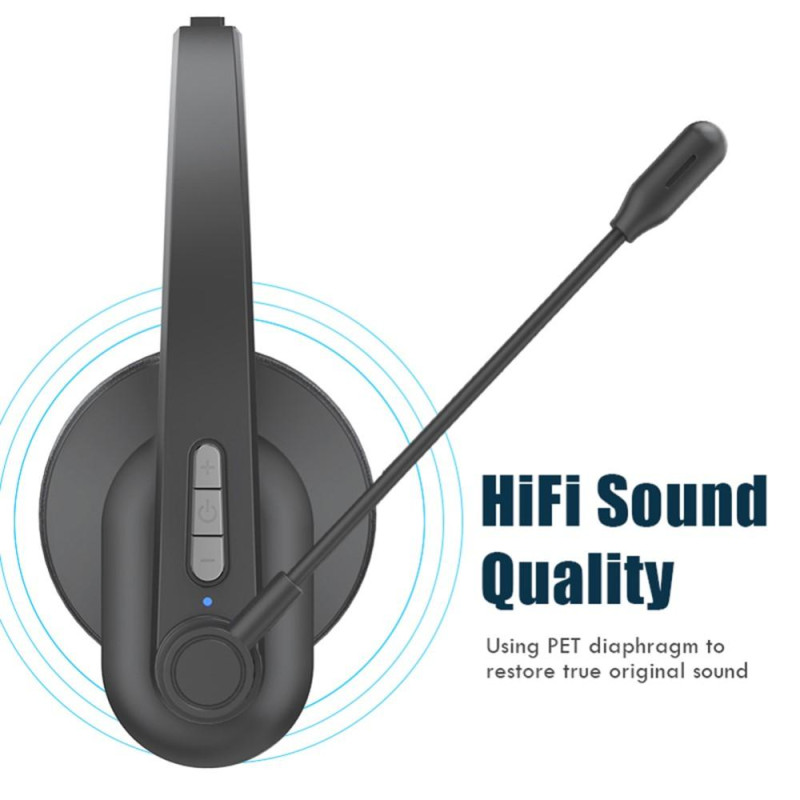 OY631 Bluetooth 5.3 Headset Customer Service Headphone with Mic Headset.