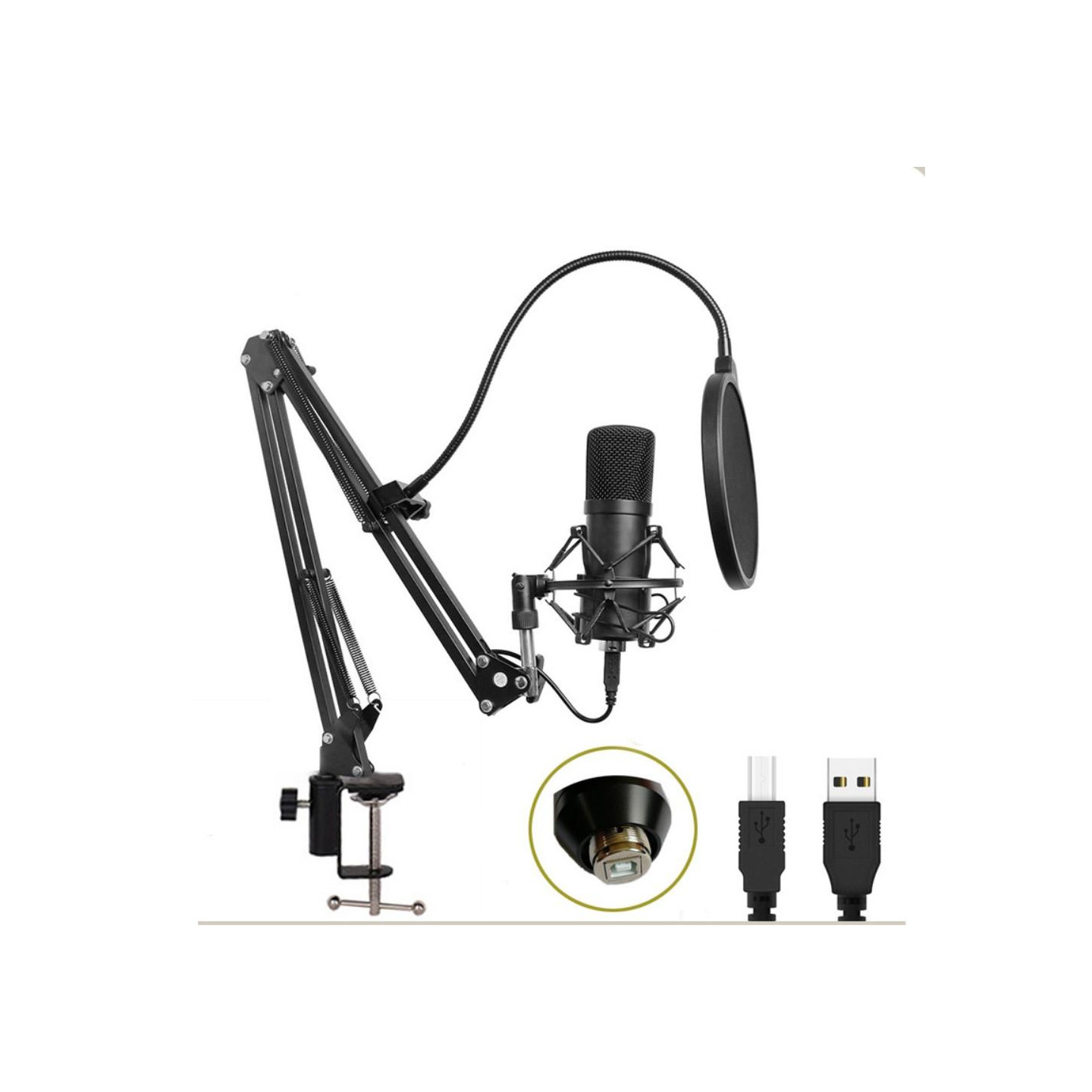 Studio Live Streaming Broadcasting Recording Microphone Stand