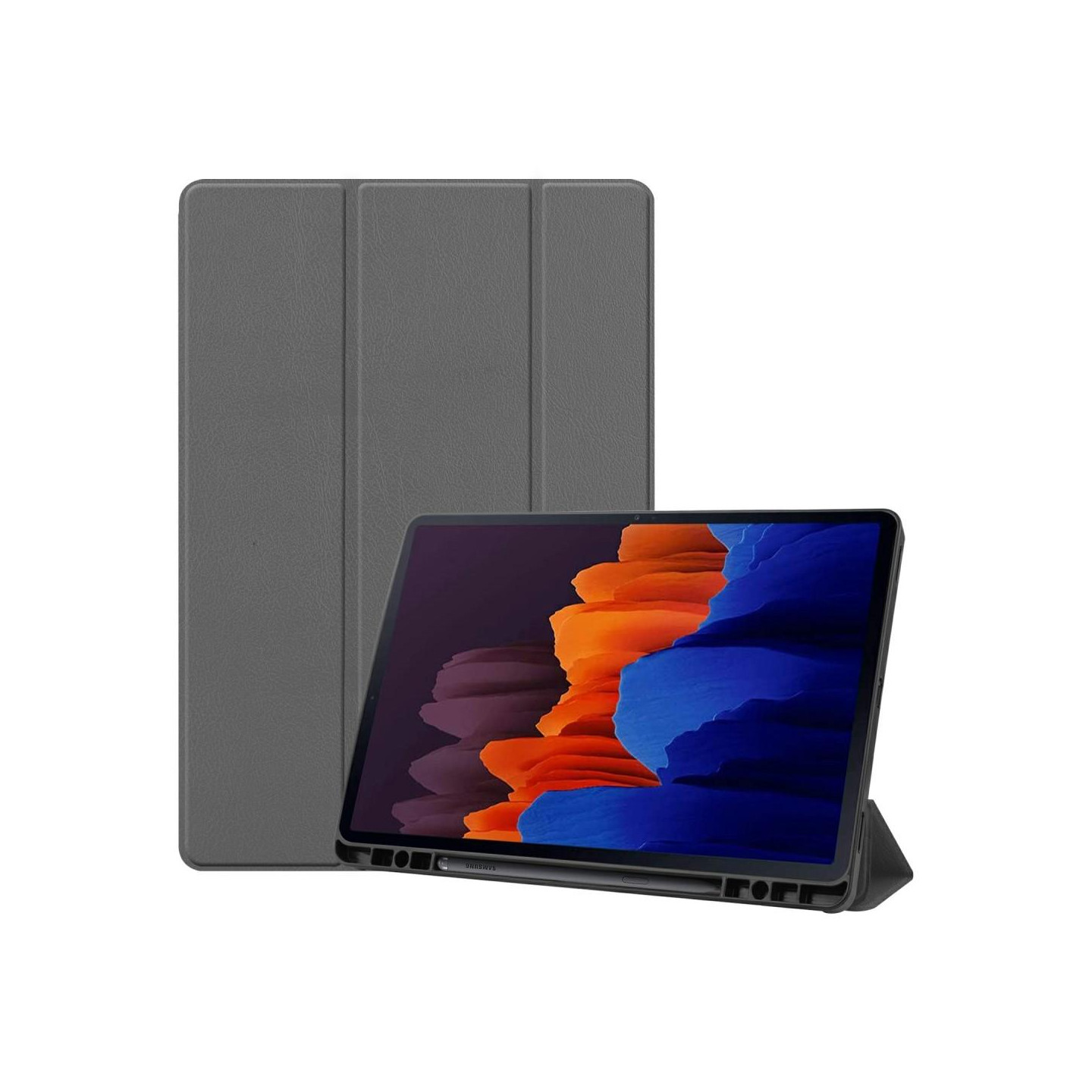 Tri - fold Stand Smart Case for Samsung Galaxy Tab S7 Plus