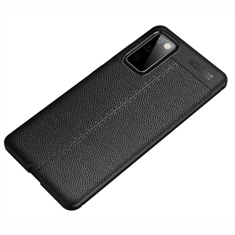 Samsung Galaxy S20 FE TPU Case Shell Litchi Texture - Svart