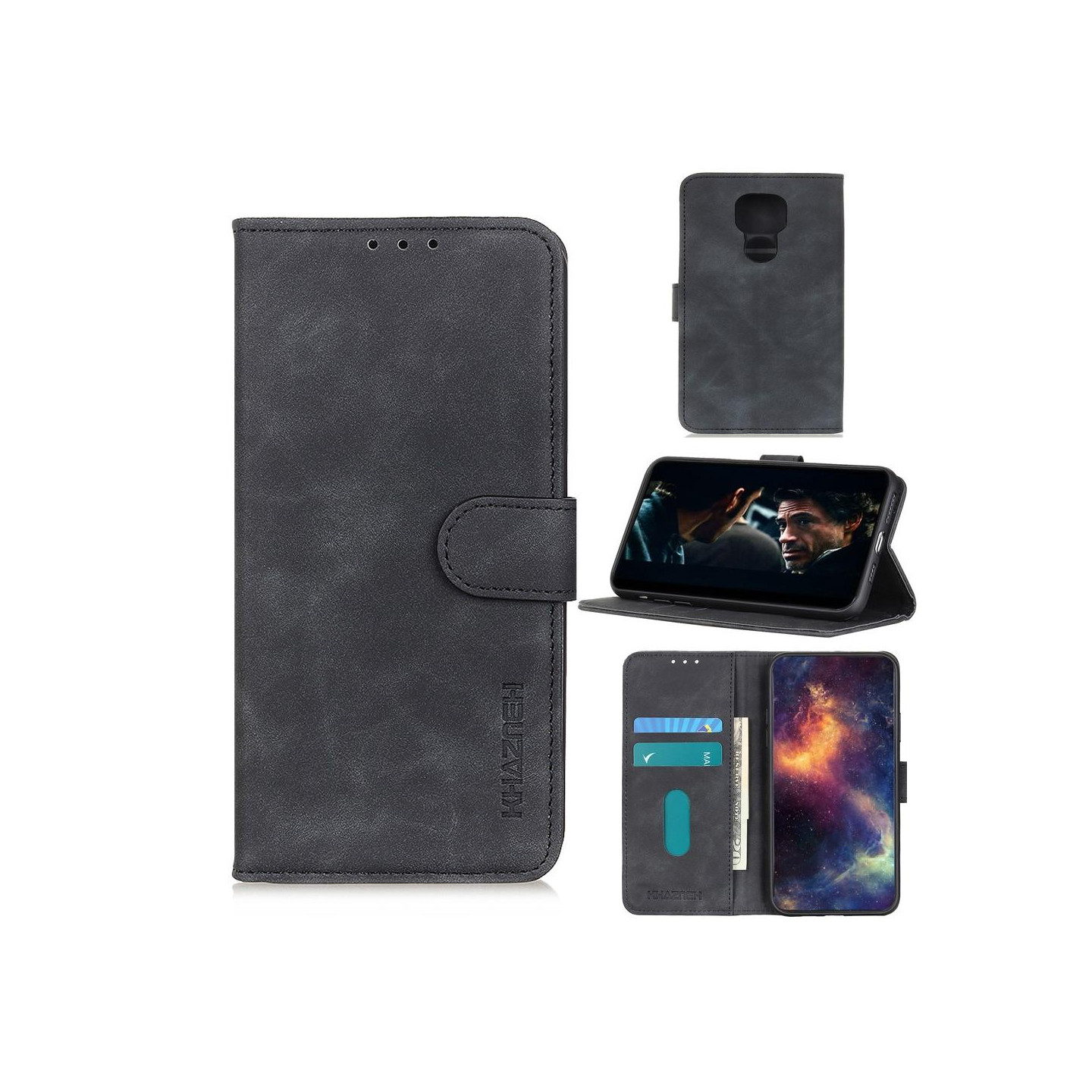 KHAZNEH Motorola Moto G9 Play/Moto E7 Plus Lommebok - deksel