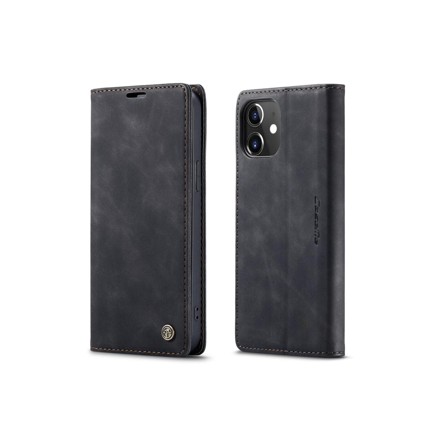 CASEME Lommebok - deksel iPhone 12 Mini - Svart