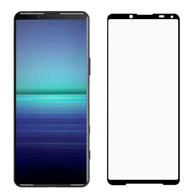 Fuldskærms hærdet glas med fuld lim Sony Xperia 5 II