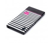 Sony Xperia Z5 TPU Skal Stripes and Pink Heart