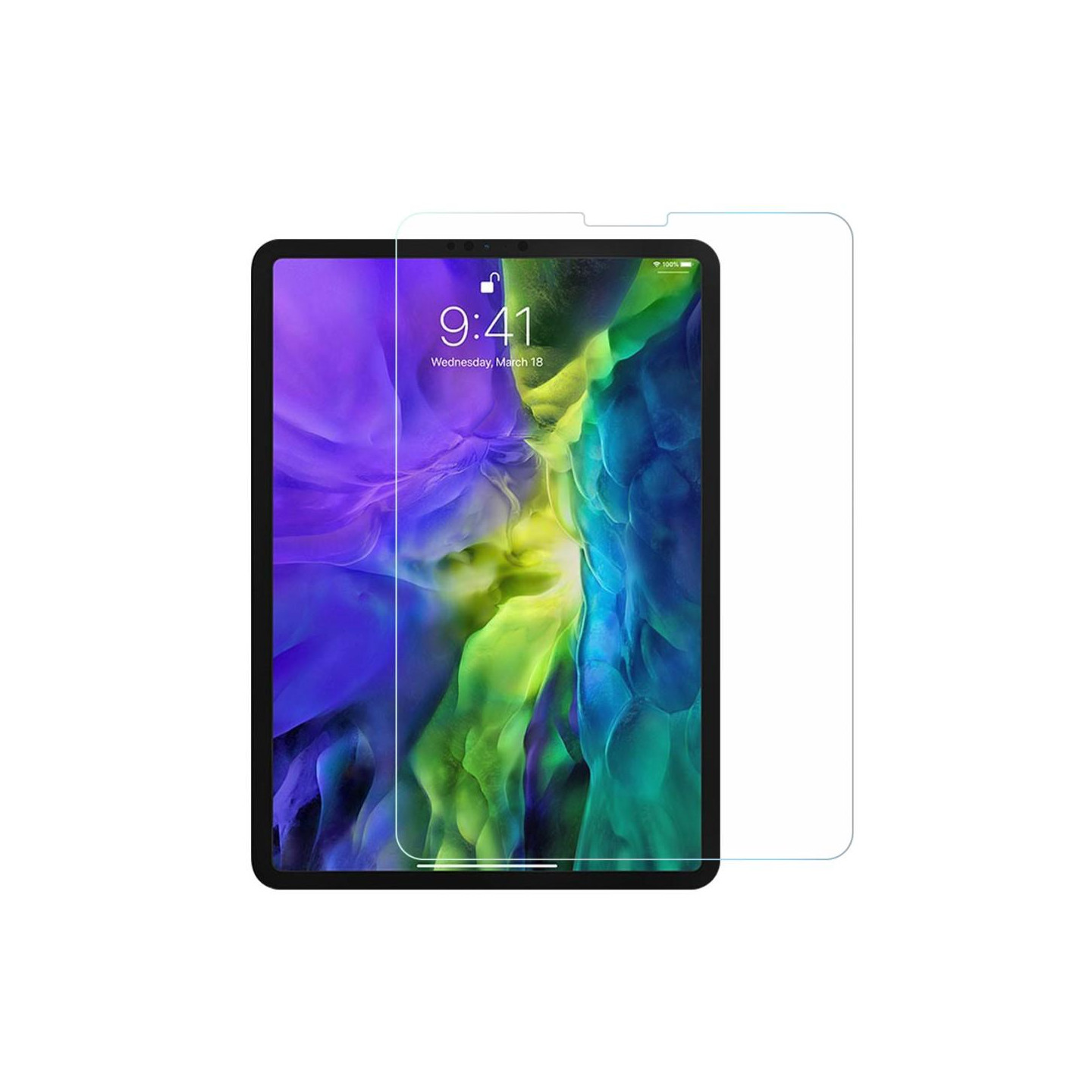 Karkaistun lasin näyttökalvo (reunaliima) iPad Airille 2020/2022 iPad Pro 11" 2020/2021/2022