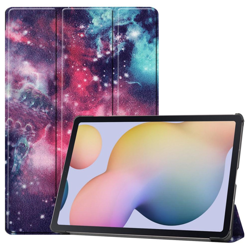 Tri - fold Stand Smart Suojakuori - Samsung Galaxy Tab S7 Plus / S8+ - Space