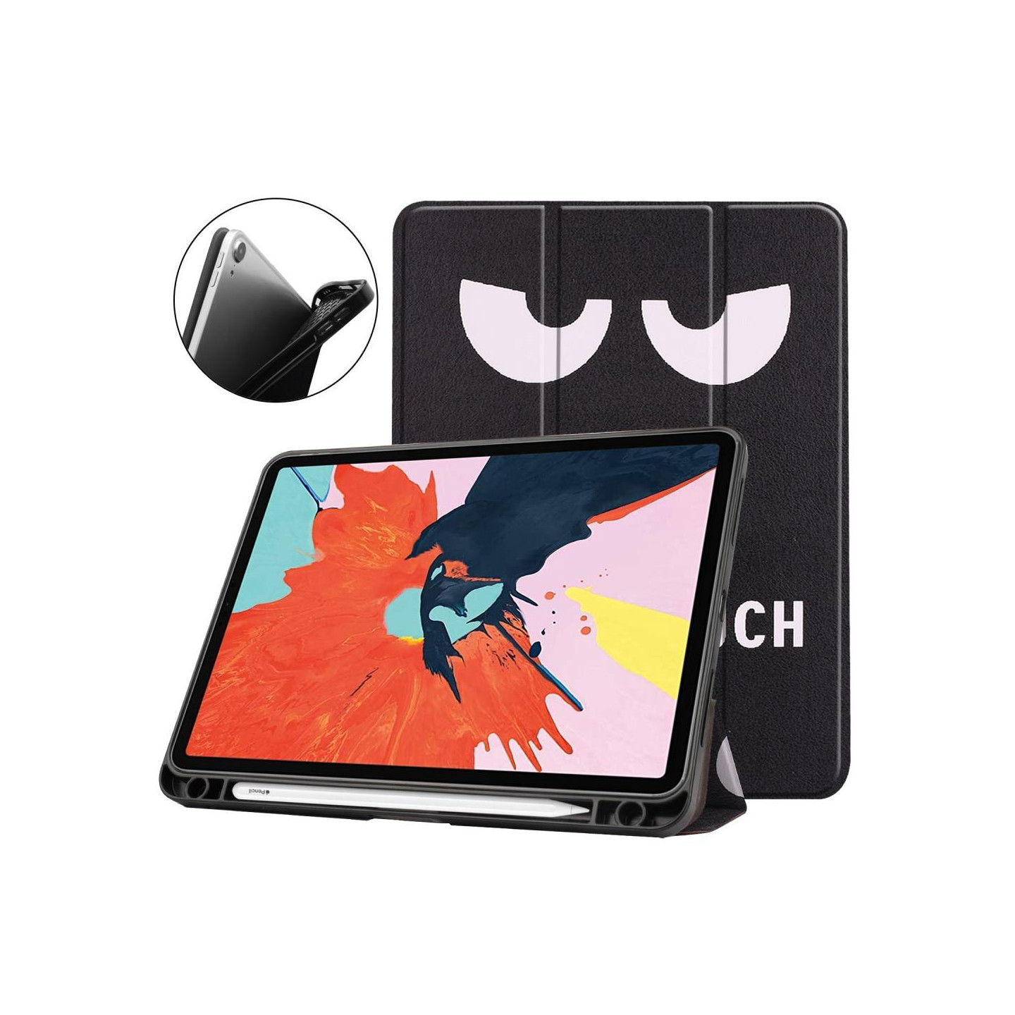 Apple iPad Air (2020) (2022) Trippeldeksel med smal passform - Ikke rør meg