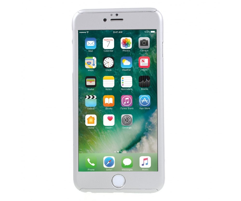 360 Skal till iPhone 6 / 6s - Skydd för hela din iPhone - Silver